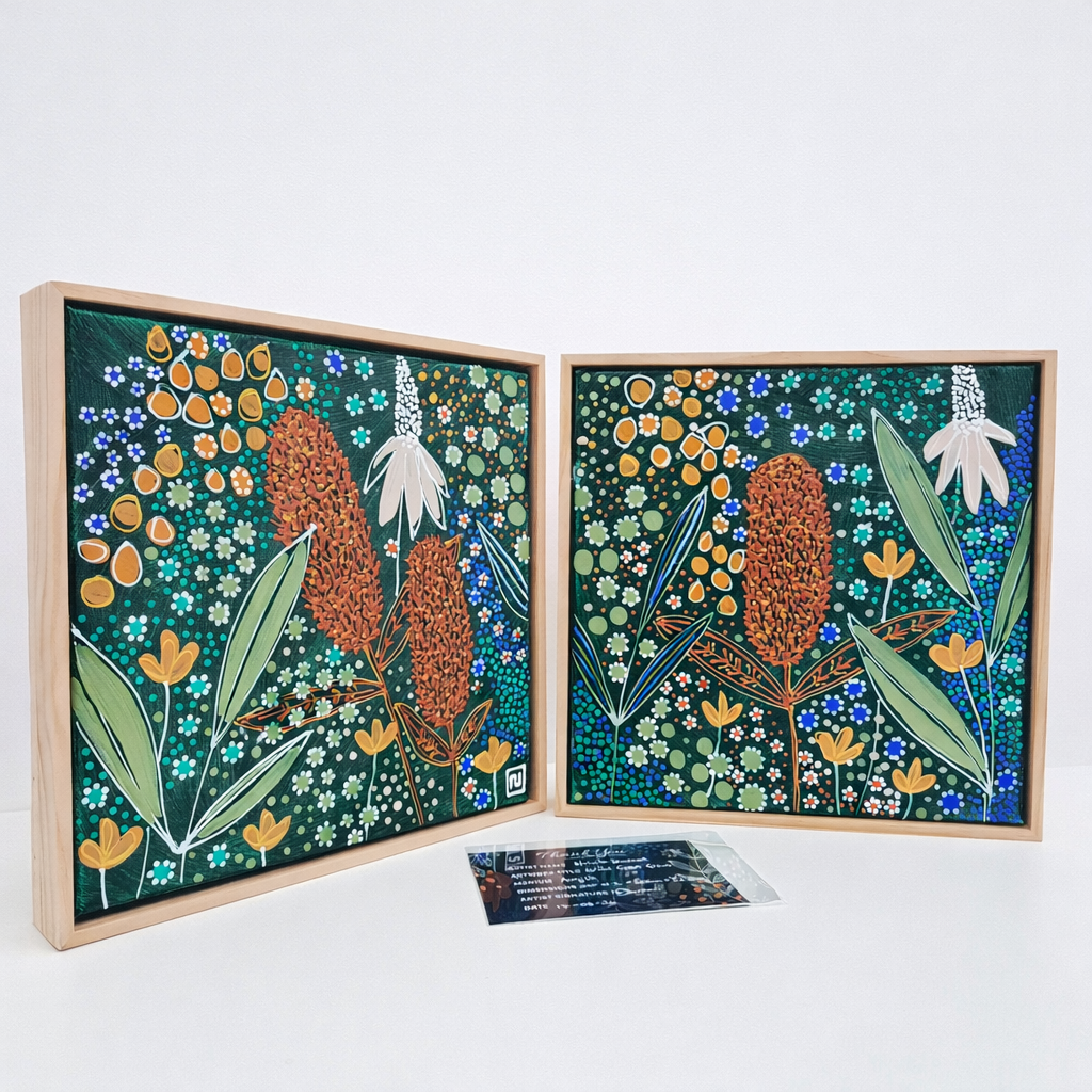Wild Green Grows - Set | Framed | 32.5cm x 32.5cm