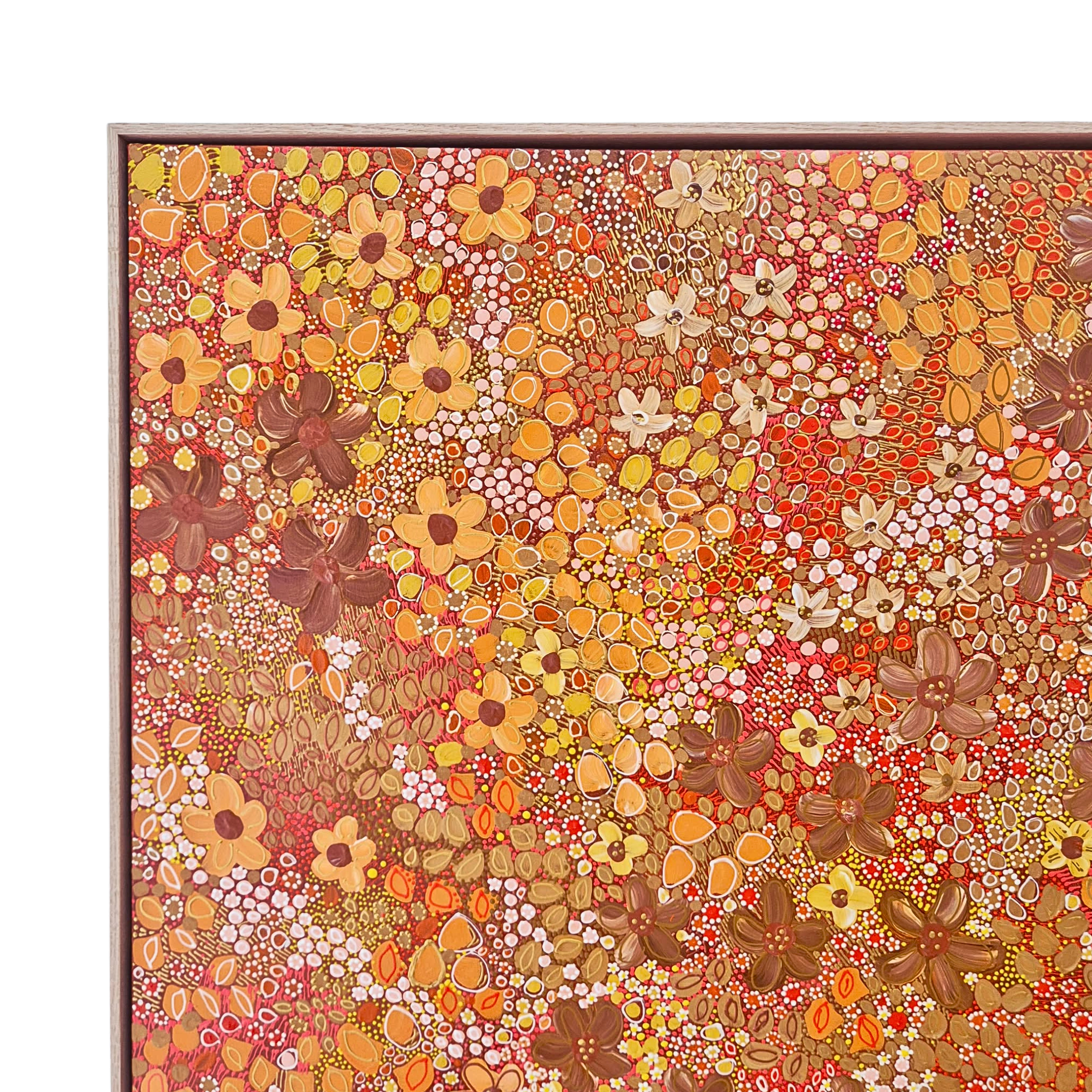 The Autumn Glow | 93cm x 93cm | Framed Natural Timber Oak