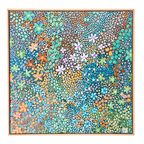 Symphony of Spring | 83cm x 83cm | Framed Natural Timber Oak