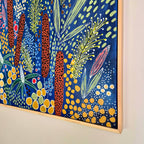 Midnight Grevillea | Pine Frame | 104.5cm X 104.5cm
