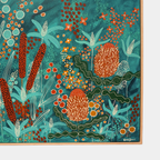 Under The Teal Sky | Natural Oak Frame | 83cm x 83cm