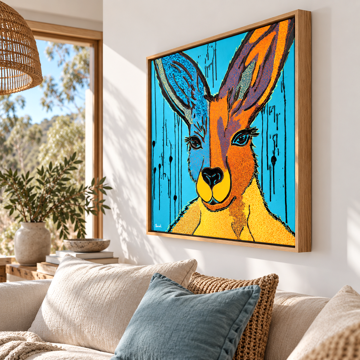 Bush Bound |63cm x 63cm | Framed