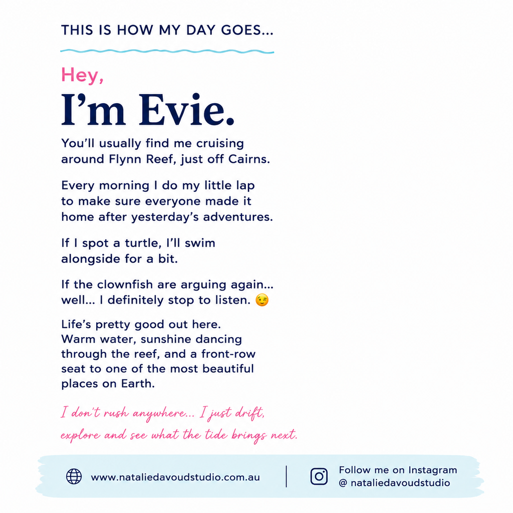 I'm Evie | 32cm x 32cm | Framed