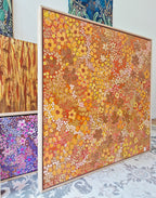 The Autumn Glow | 93cm x 93cm | Framed Natural Timber Oak