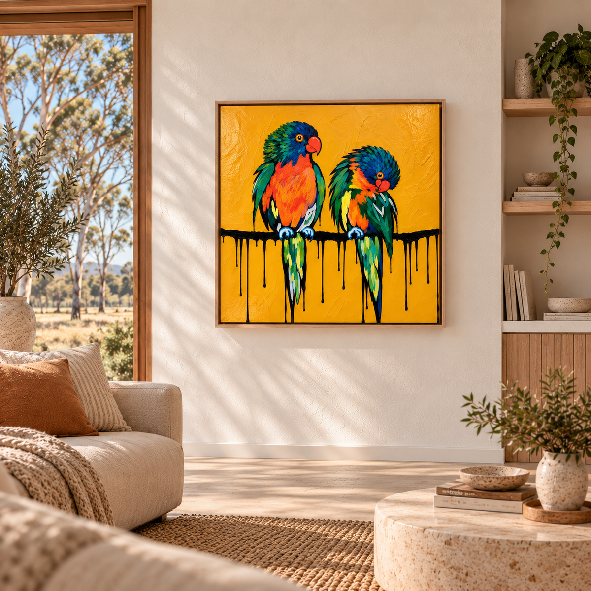 Two Hearts | 90cm x 90cm