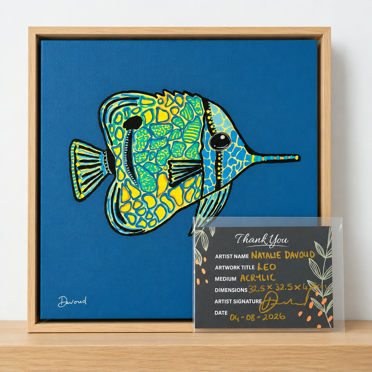 Leo | 32cm x 32cm | Framed