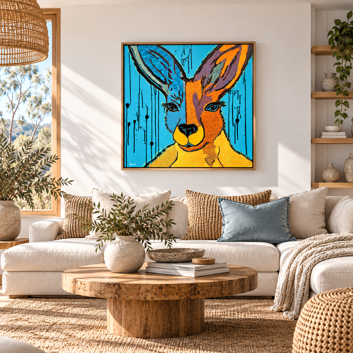 Bush Bound |63cm x 63cm | Framed