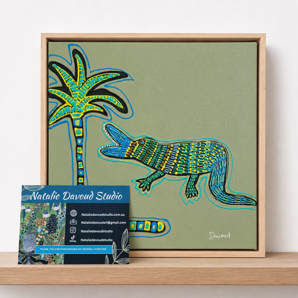 Palm Patrol | 32cm x 32cm | Framed