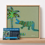 Palm Patrol | 32cm x 32cm | Framed