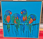 Birds Of A Feather| 83cm x 83cm | Framed