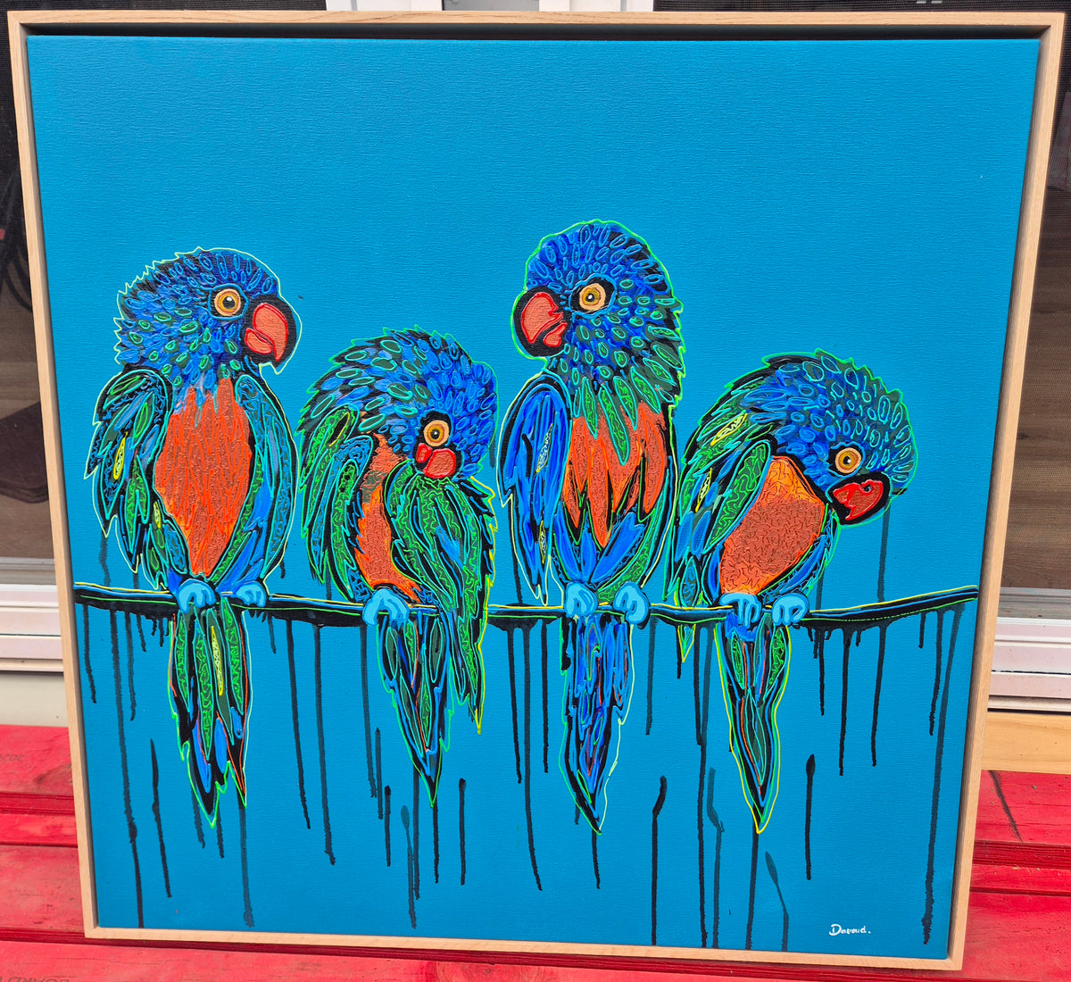 Birds Of A Feather| 83cm x 83cm | Framed