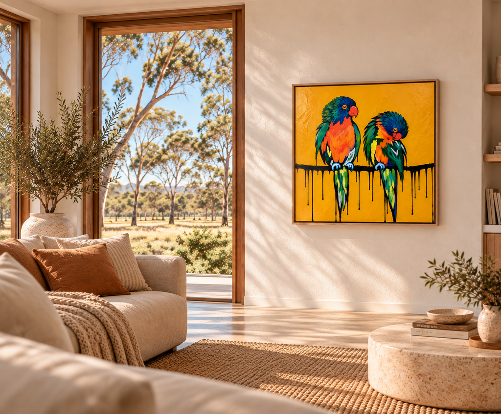 Two Hearts | 90cm x 90cm