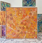 The Autumn Glow | 93cm x 93cm | Framed Natural Timber Oak