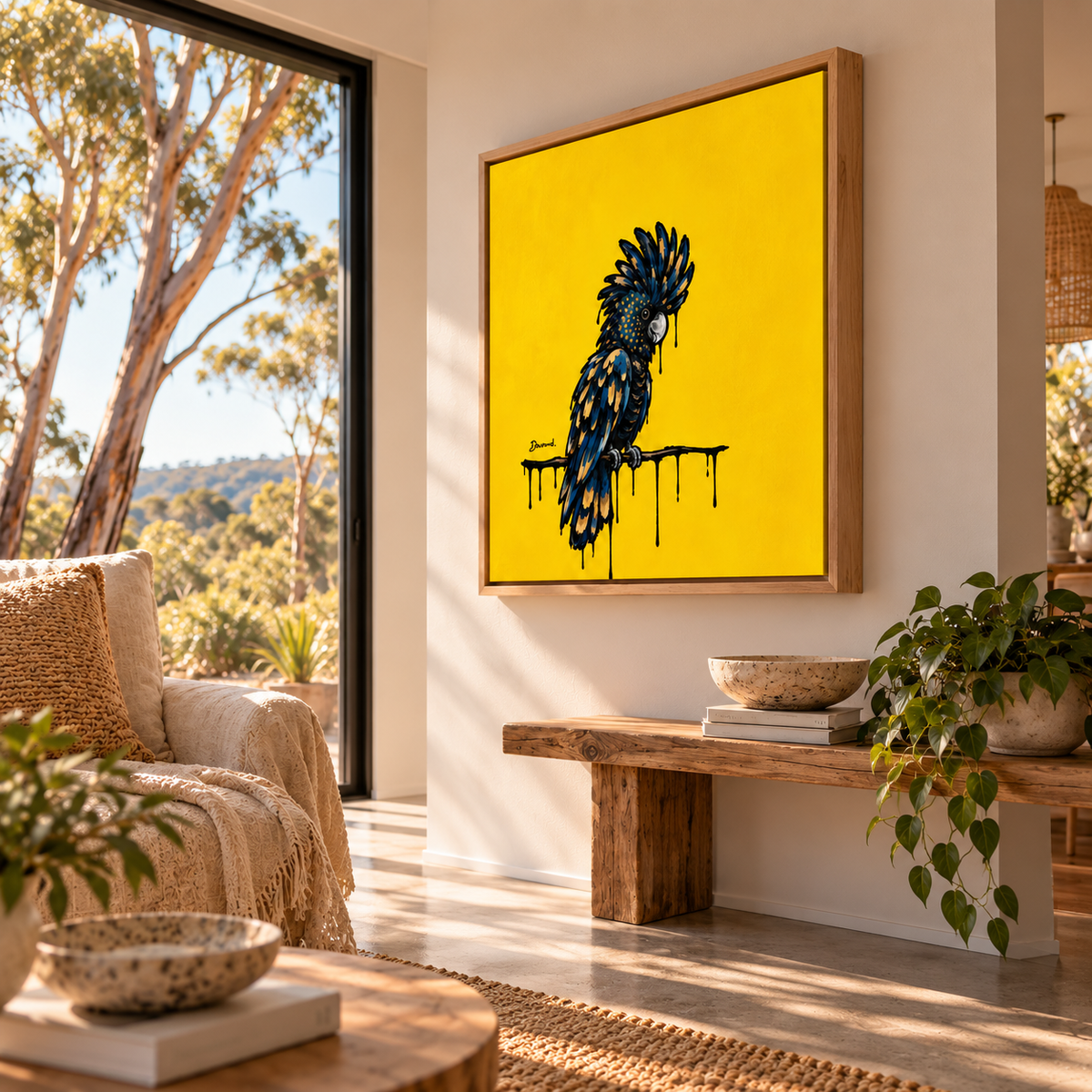 WILD AT HEART | 90cm x 90cm | Framed