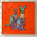 Neon Dust | 62cm x 62cm | Framed