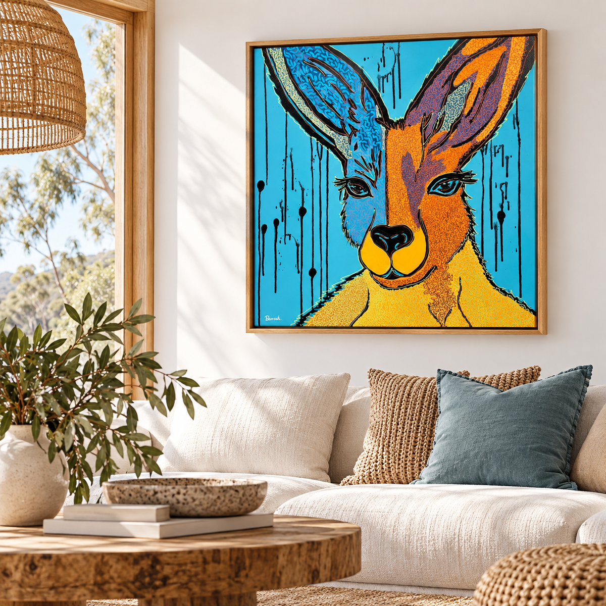 Bush Bound |63cm x 63cm | Framed