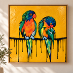 Two Hearts | 90cm x 90cm