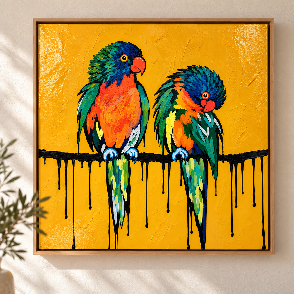 Two Hearts | 90cm x 90cm