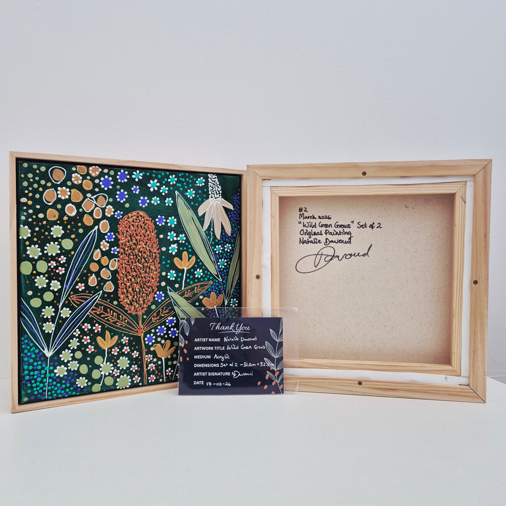 Wild Green Grows - Set | Framed | 32.5cm x 32.5cm