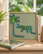 Palm Patrol | 32cm x 32cm | Framed
