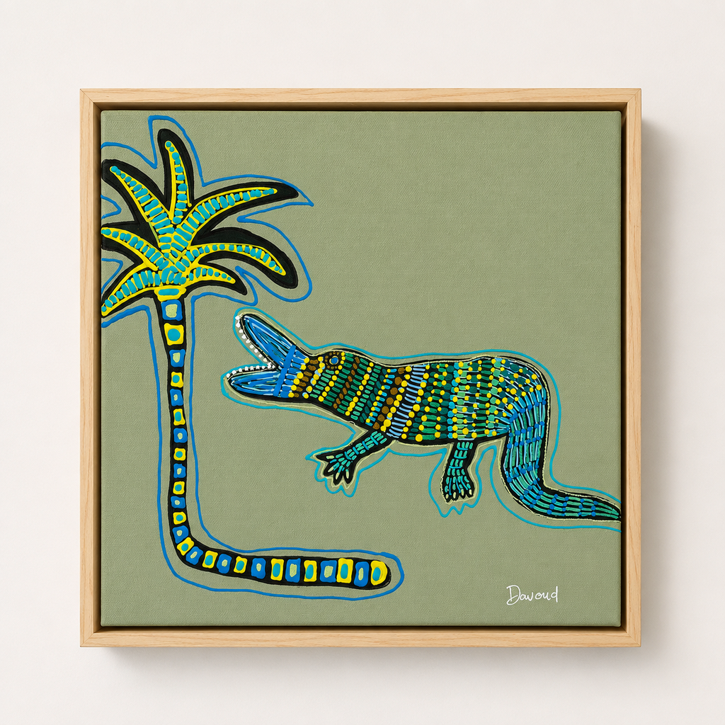 Palm Patrol | 32cm x 32cm | Framed