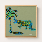 Palm Patrol | 32cm x 32cm | Framed