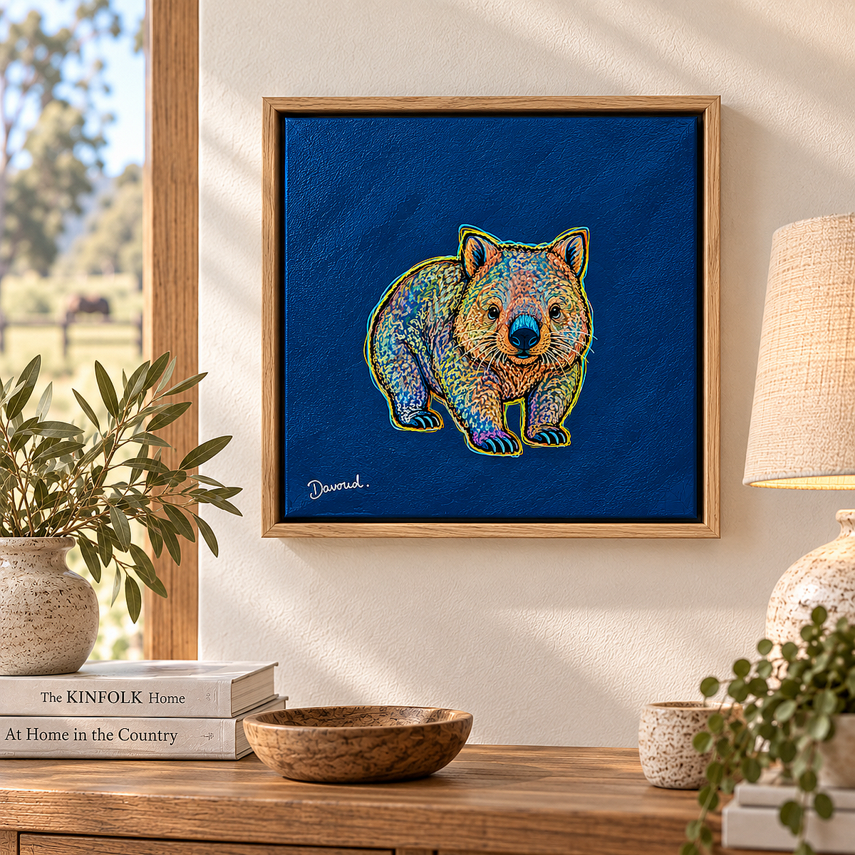 In The Burrows | 32cm x 32cm | Framed