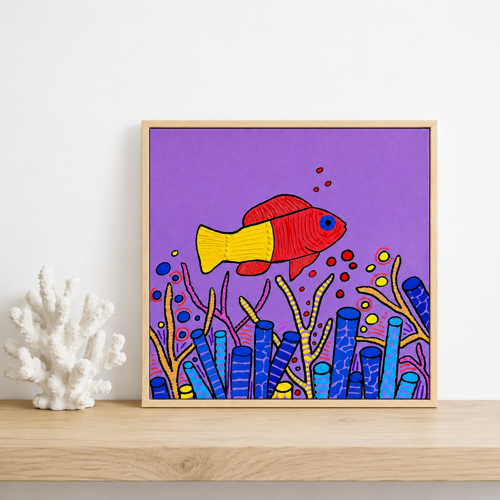 Miss Dotty | 32cm x 32cm | Framed
