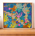 Coral Blue - Set | Framed | 32.5cm x 32.5cm