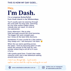 I'm Dash | 32cm x 32cm | Framed