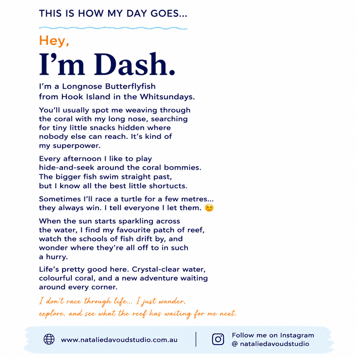 I'm Dash | 32cm x 32cm | Framed