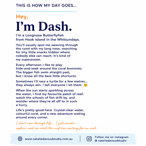 I'm Dash | 32cm x 32cm | Framed
